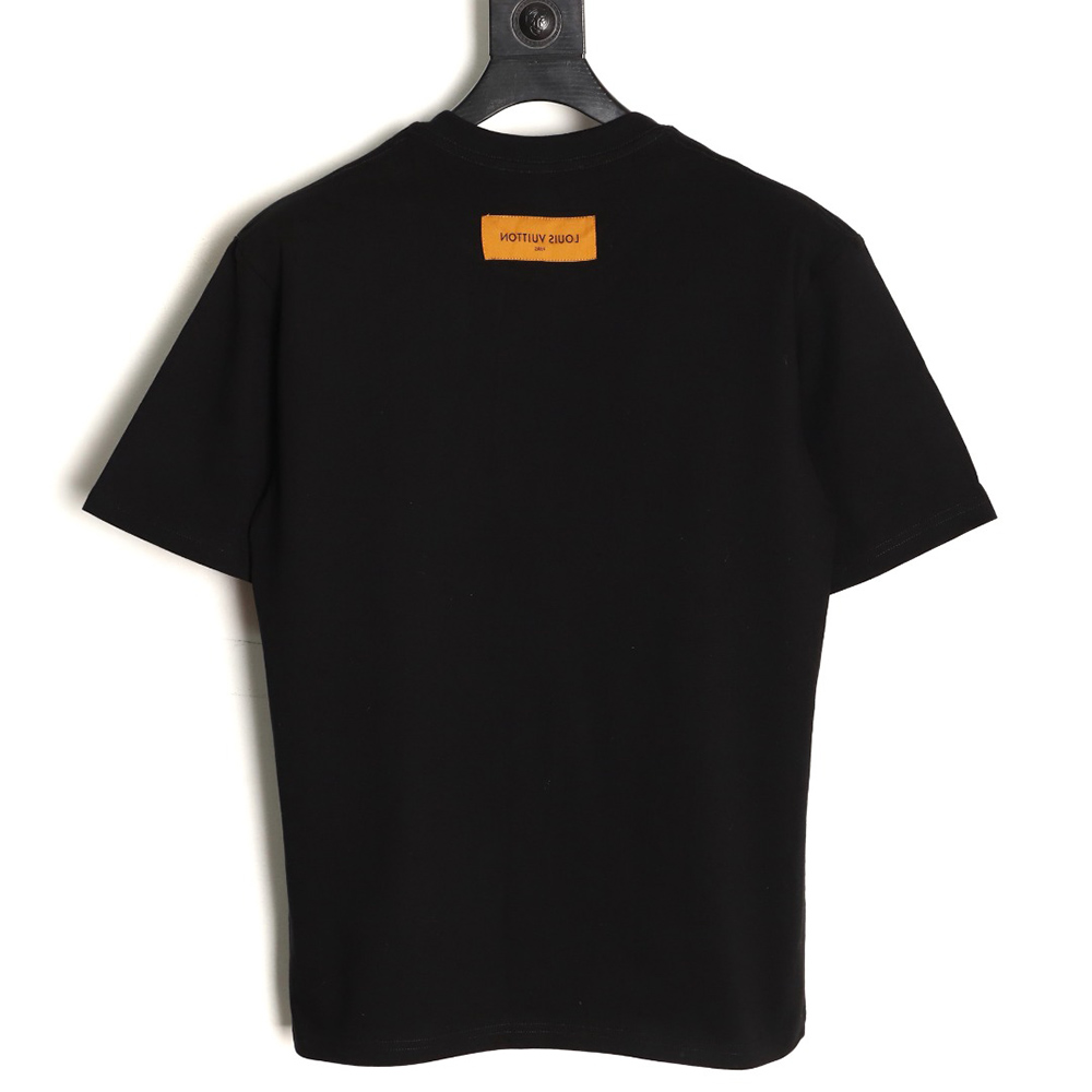 l0*is V*t0n hand-painted three-flower print short-sleeve