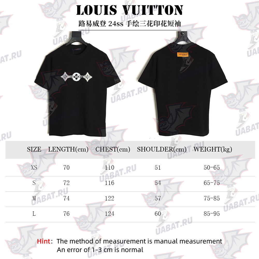 l0*is V*t0n hand-painted three-flower print short-sleeve