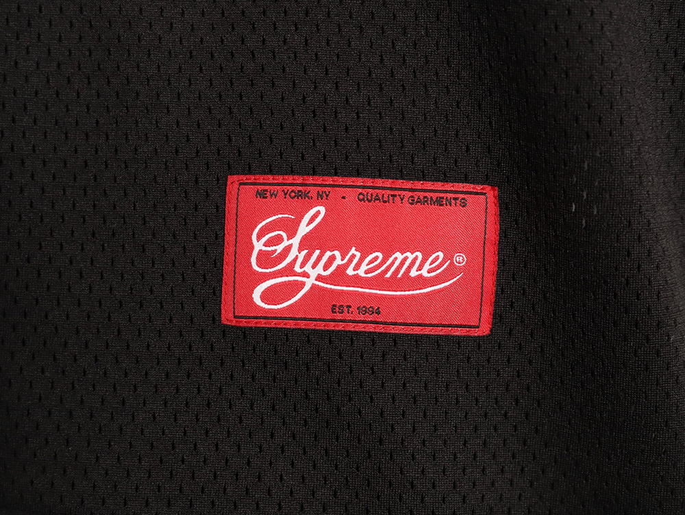 S*p*e printed mesh american baseball short-sleeved shirt