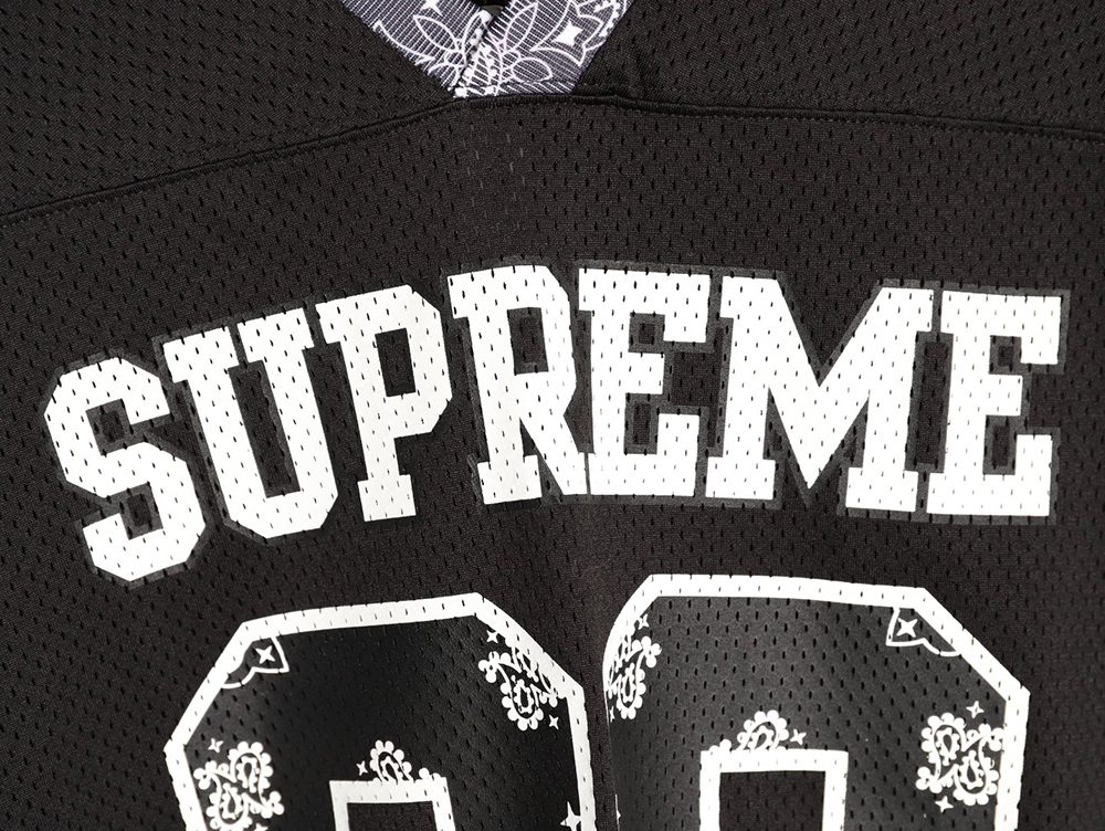 S*p*e printed mesh american baseball short-sleeved shirt