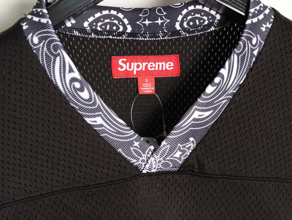 S*p*e printed mesh american baseball short-sleeved shirt