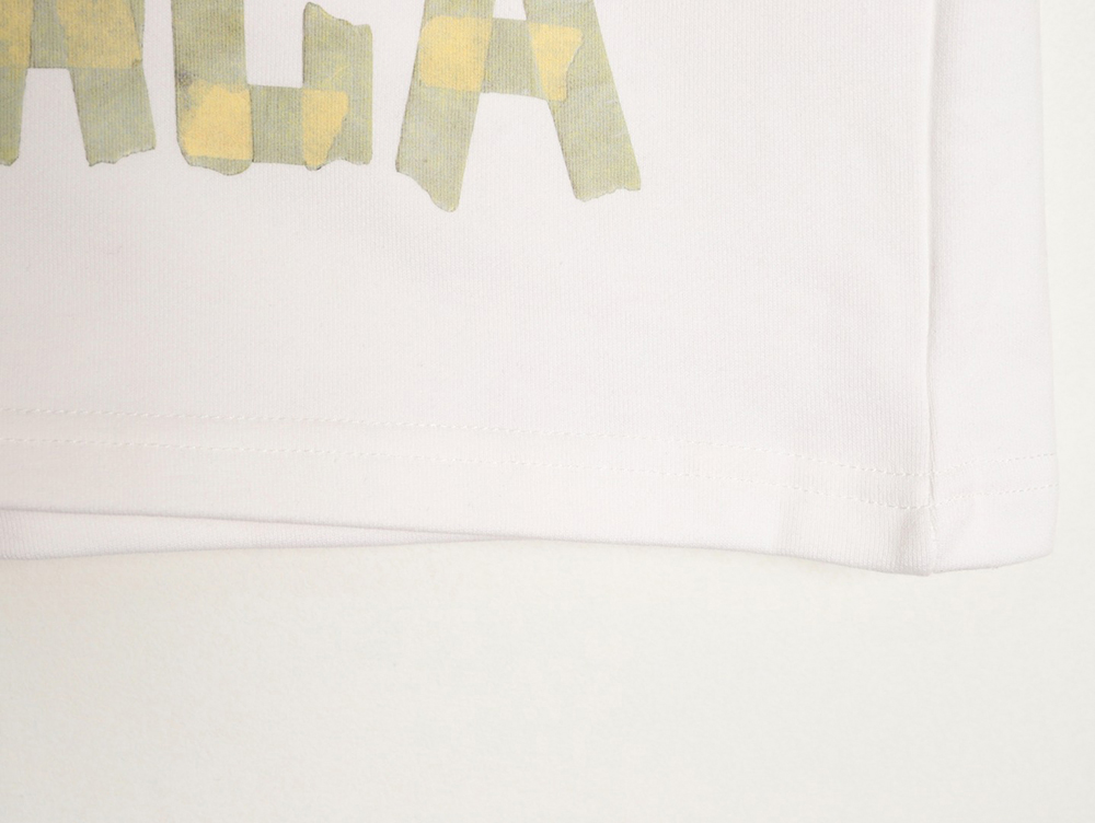 Ba*len*cia*ga masking tape printed shorts