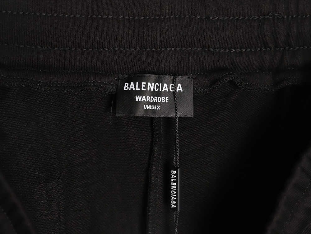 Ba*len*cia*ga masking tape printed shorts tsk1