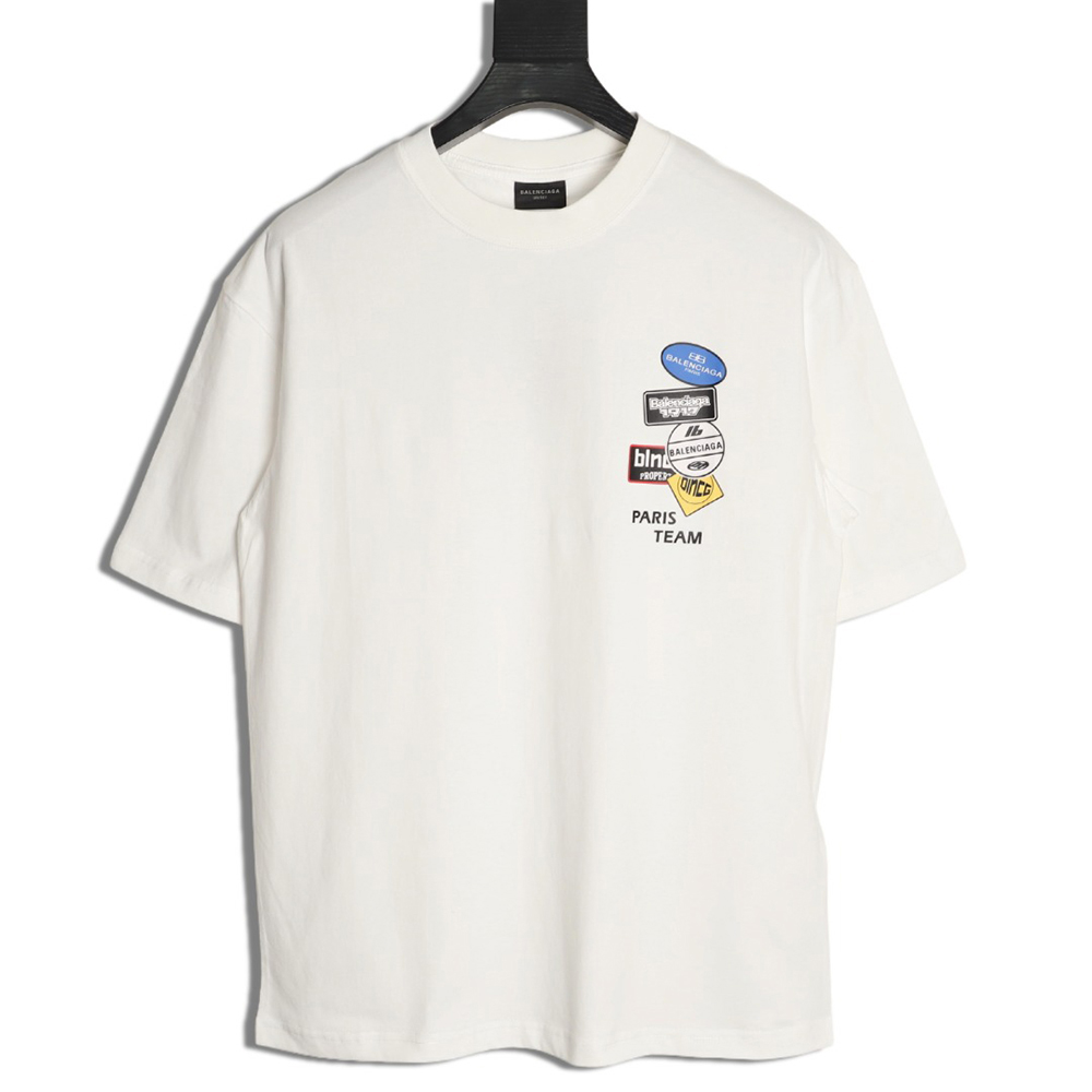 Ba*len*cia*ga medal totem print short-sleeved t-shirt