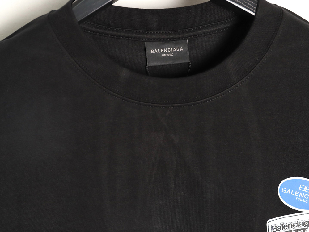 Ba*len*cia*ga medal totem print short-sleeved t-shirt tsk1