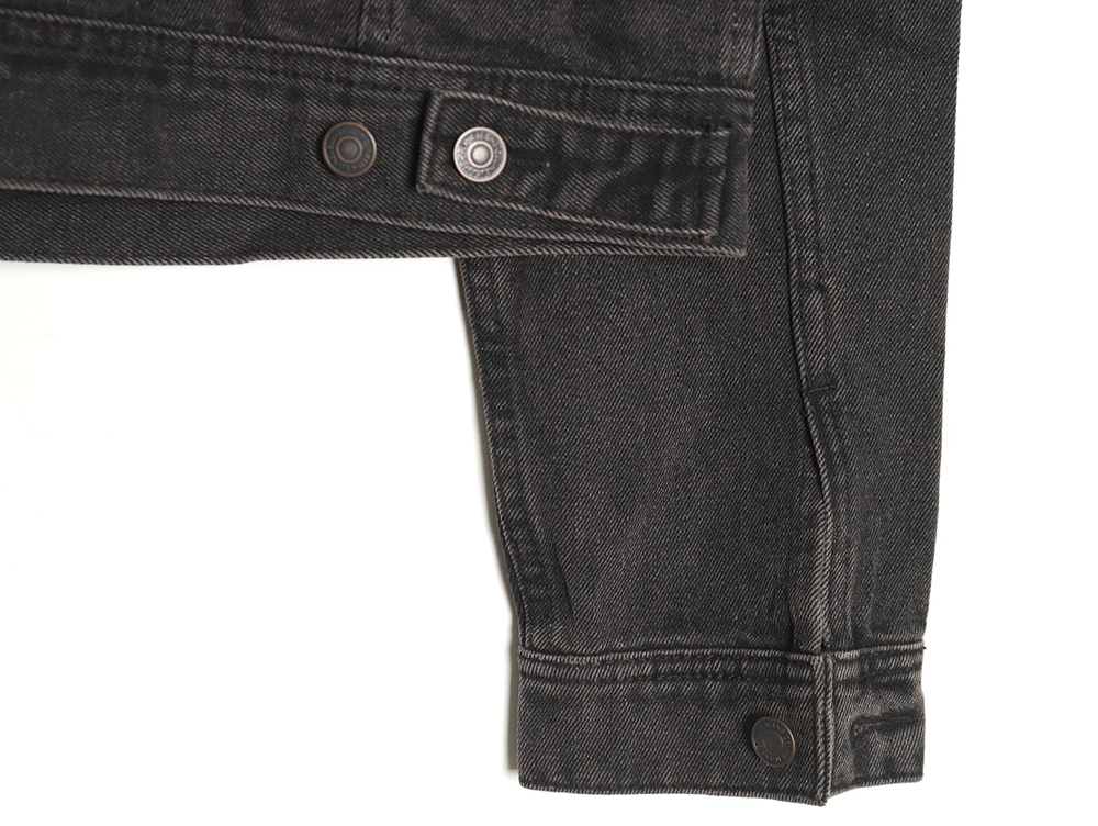 Ce**e paneled hooded denim jacket tsk1