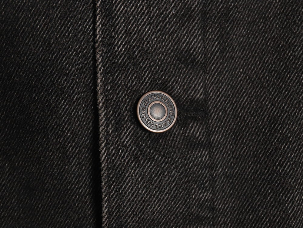 Ce**e paneled hooded denim jacket tsk1