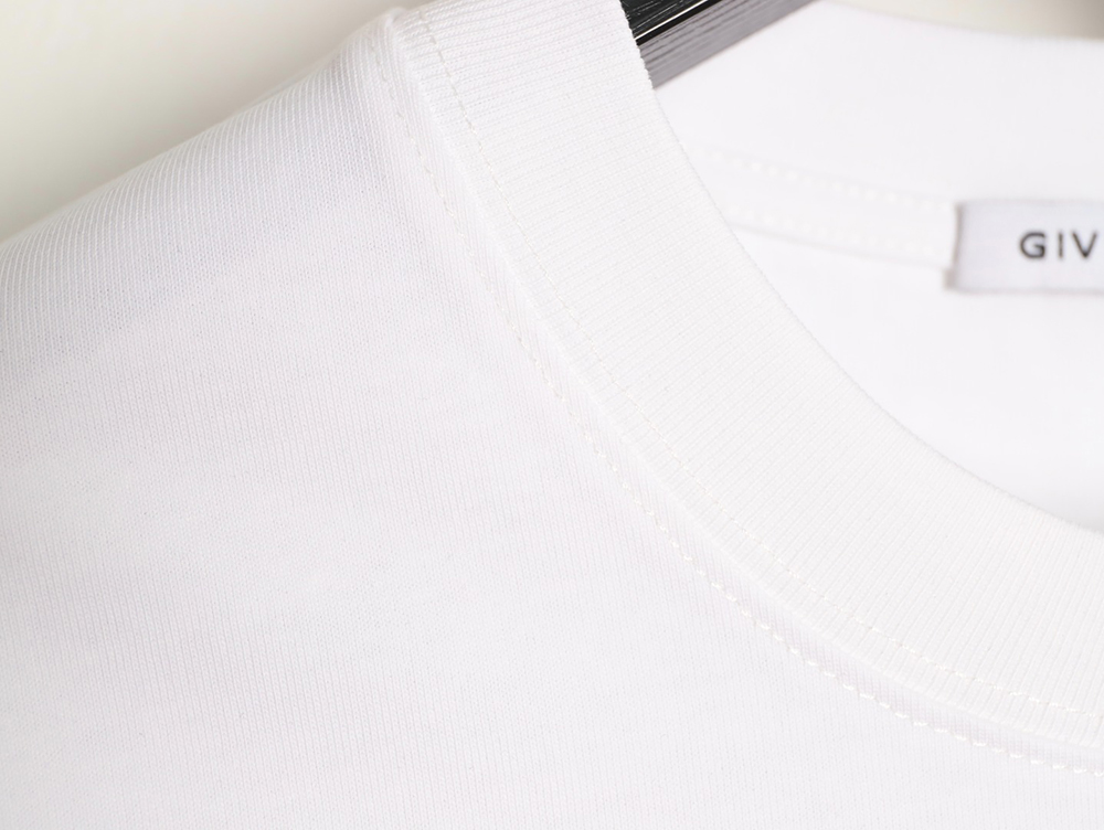 Givenchy three-dimensional laminated letter short sleeves