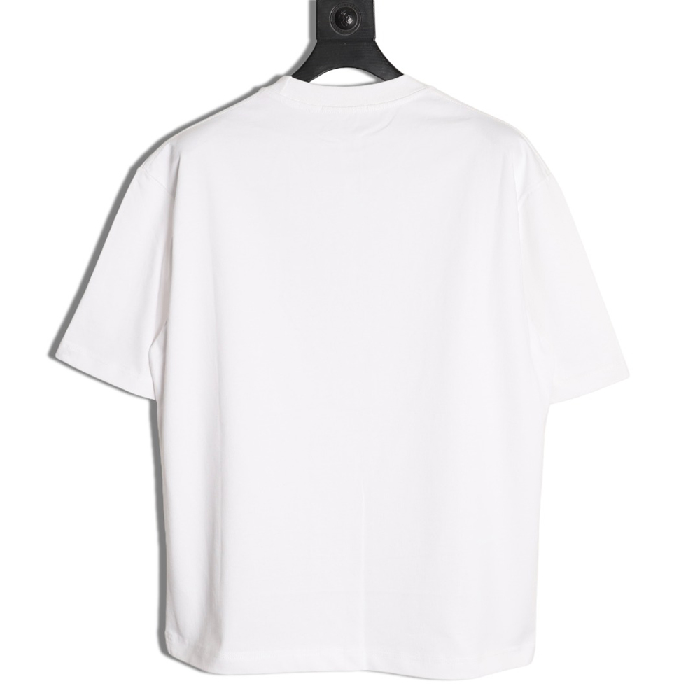 Givenchy three-dimensional laminated letter short sleeves