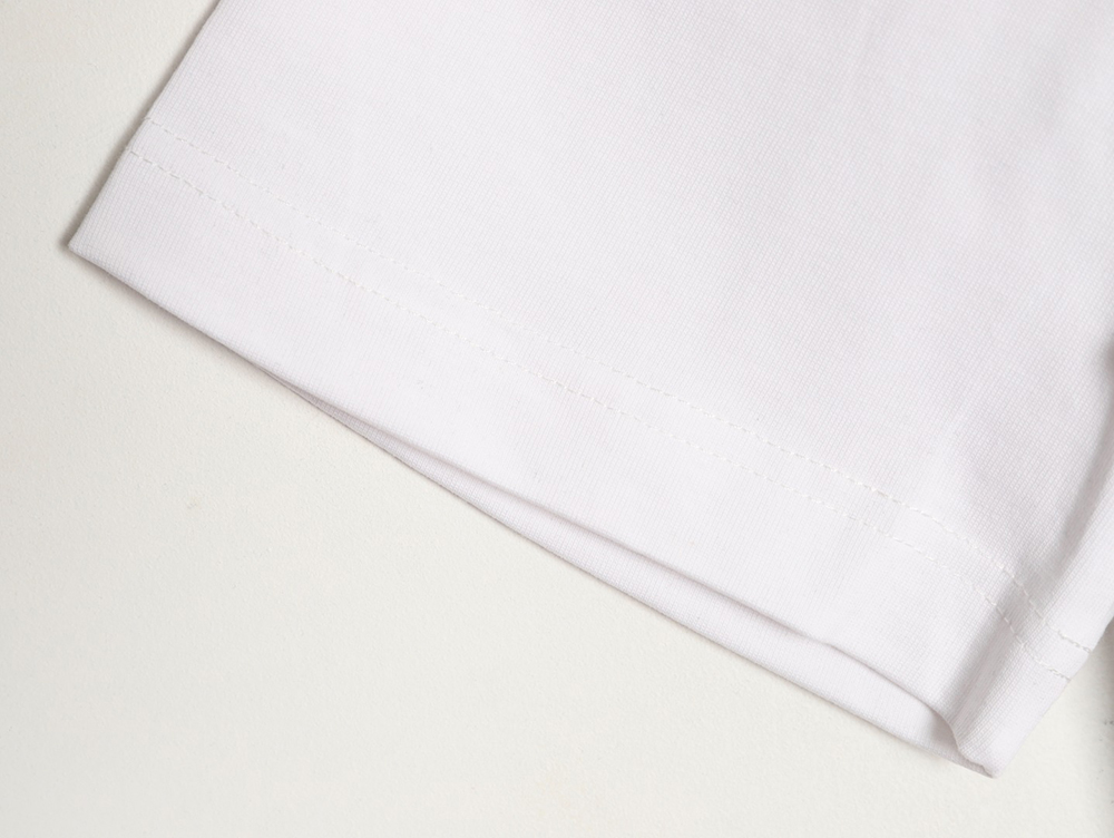 Givenchy three-dimensional laminated letter short sleeves