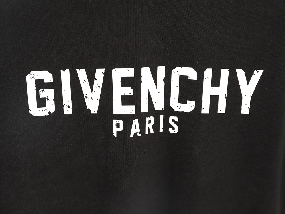 Givenchy three-dimensional laminated letter short sleeves TSK1