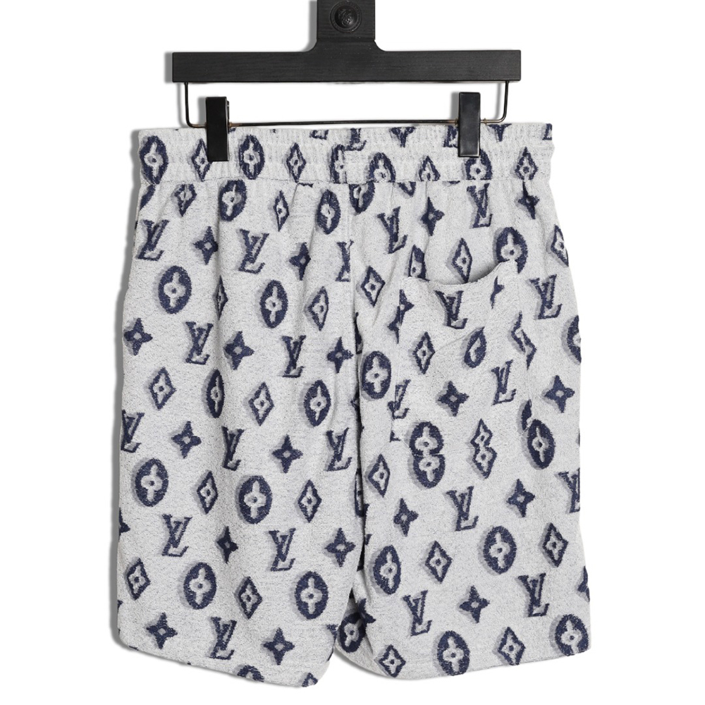 l0*is V*t0n all-over monogram logo jacquard shorts