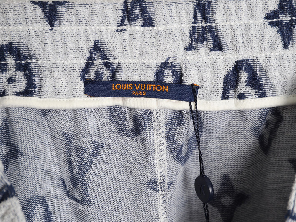 l0*is V*t0n all-over monogram logo jacquard shorts