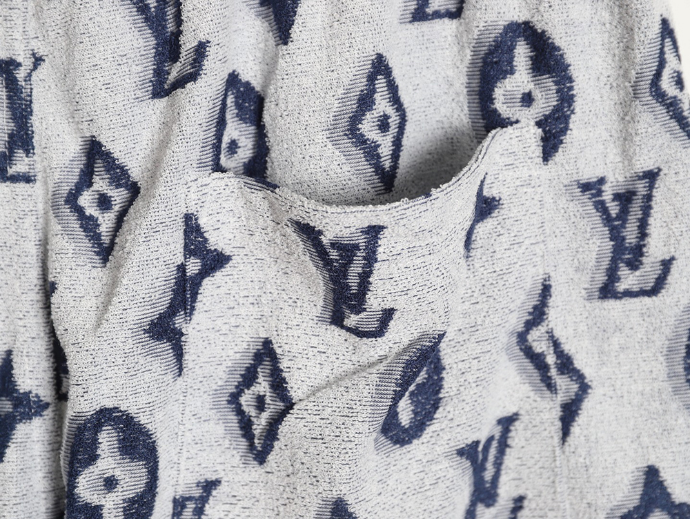 l0*is V*t0n all-over monogram logo jacquard shorts