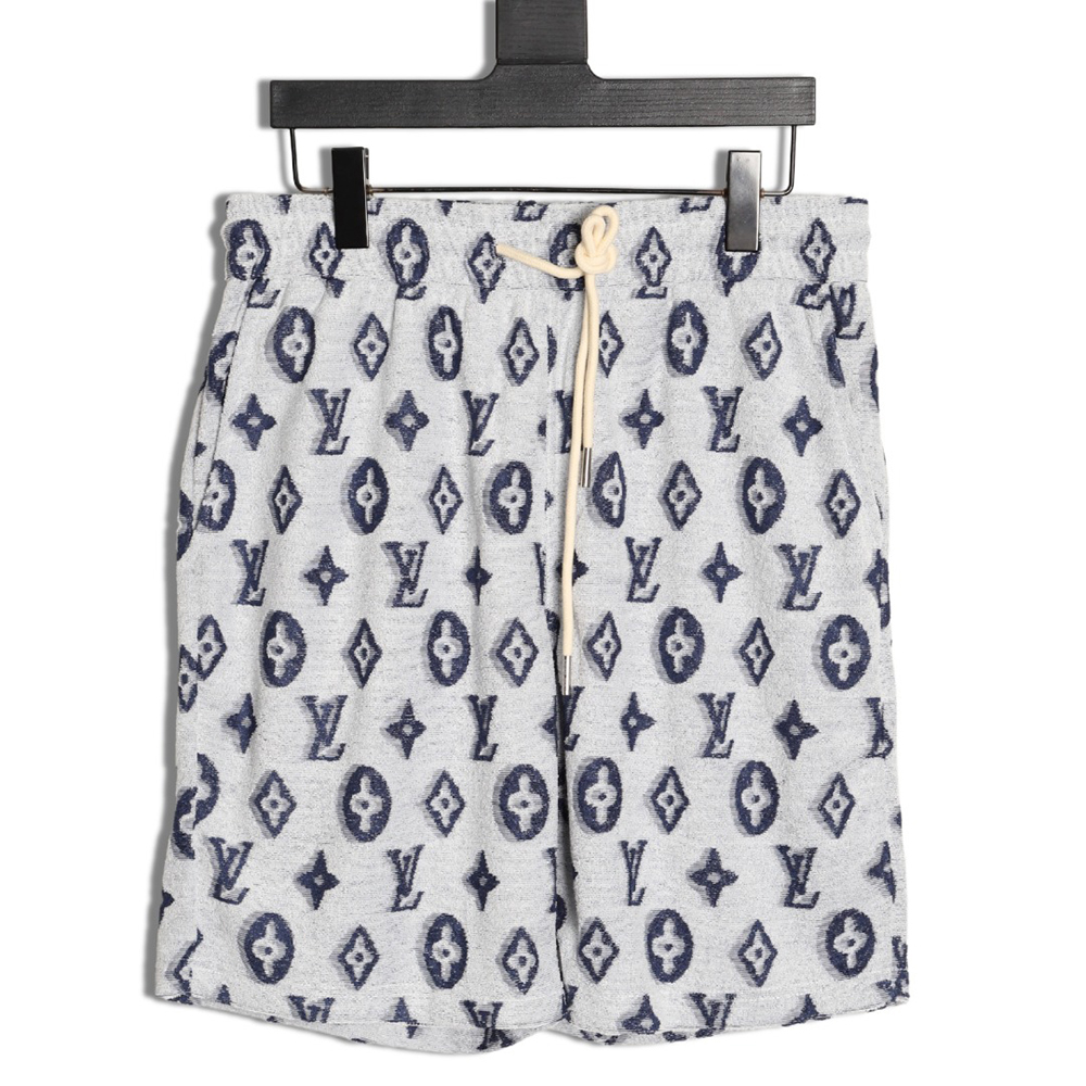 l0*is V*t0n all-over monogram logo jacquard shorts