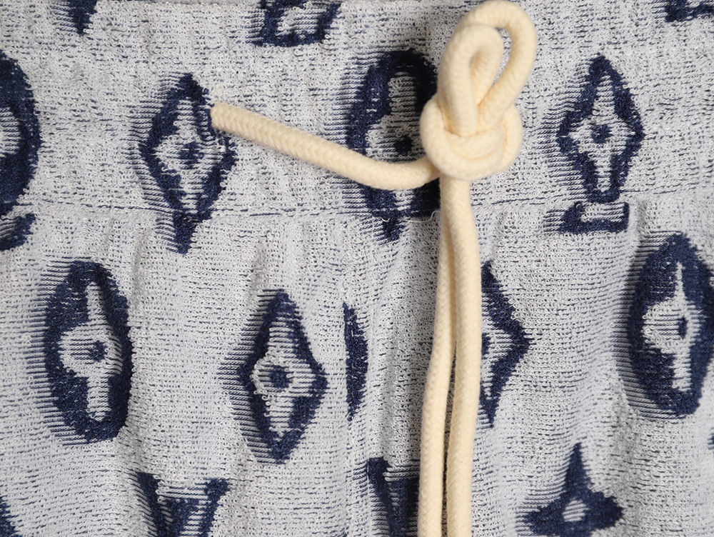 l0*is V*t0n all-over monogram logo jacquard shorts