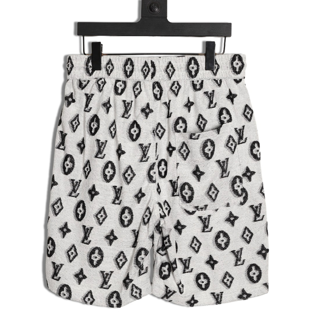l0*is V*t0n all-over monogram logo jacquard shorts tsk1