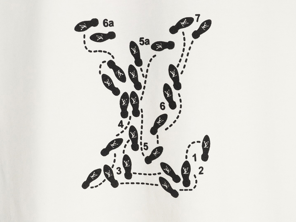 l0*is V*t0n puff print short-sleeved t-shirt