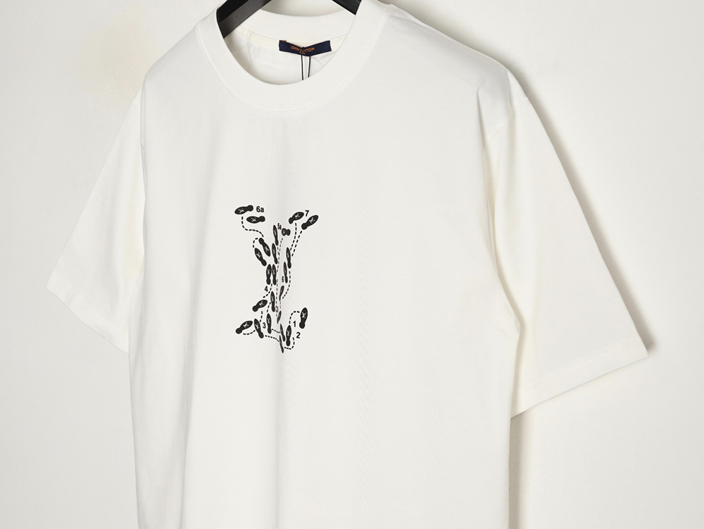 l0*is V*t0n puff print short-sleeved t-shirt