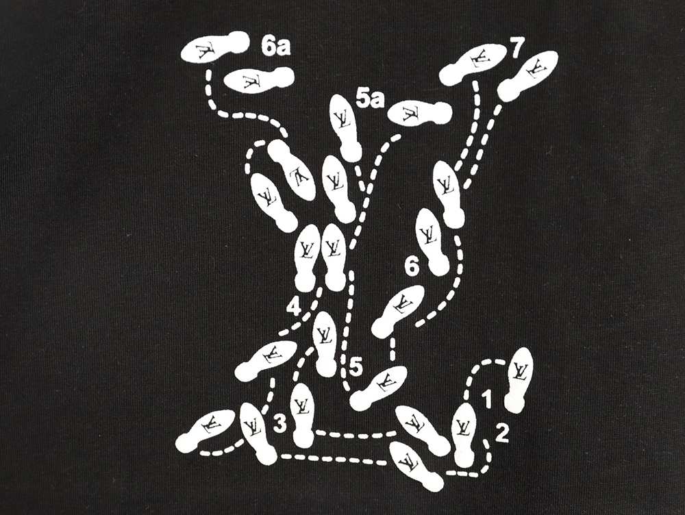 l0*is V*t0n puff print short-sleeved t-shirt tsk1