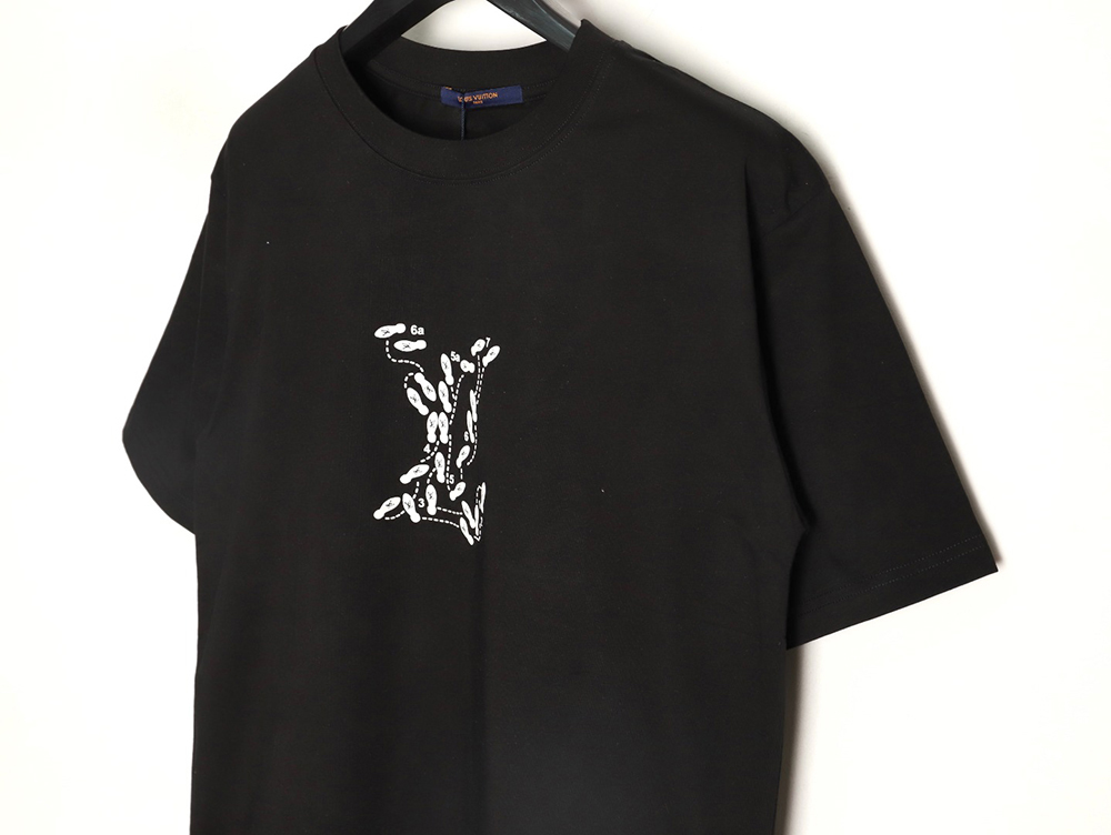 l0*is V*t0n puff print short-sleeved t-shirt tsk1