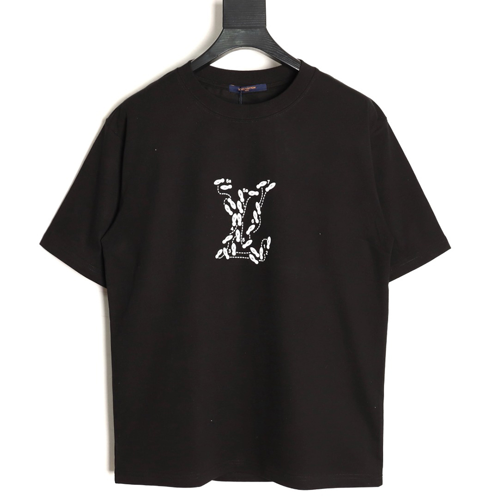 l0*is V*t0n puff print short-sleeved t-shirt tsk1