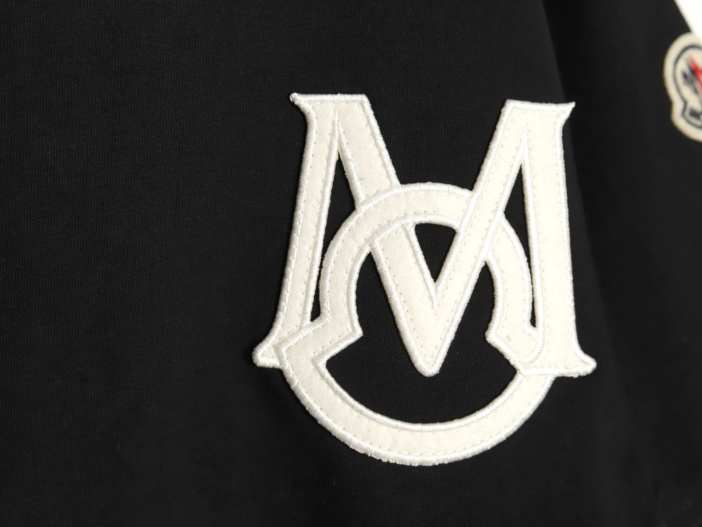 Moncler M letter cat ear logo round neck short-sleeved T-shirt