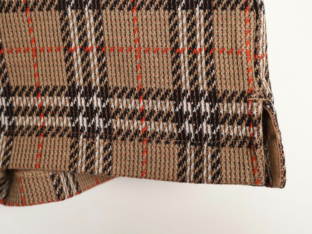 B**rry yellow check cotton blend check shorts