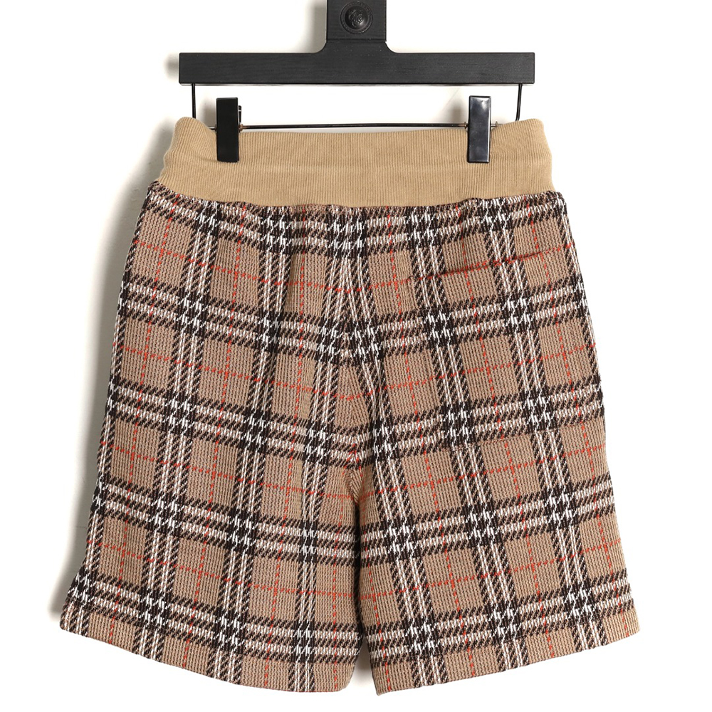B**rry yellow check cotton blend check shorts