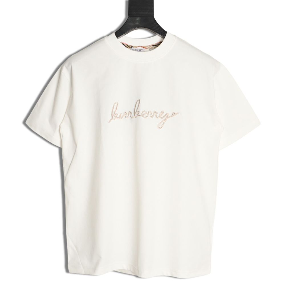 B**rry warhorse embroidered round neck short sleeve t-shirt