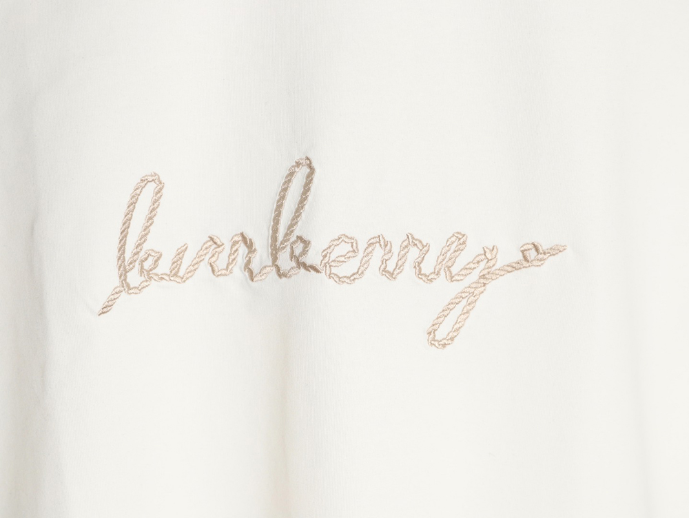 B**rry warhorse embroidered round neck short sleeve t-shirt