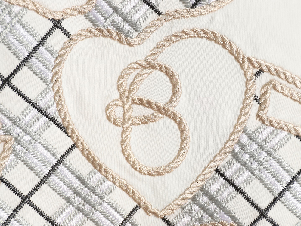 B**rry warhorse embroidered round neck short sleeve t-shirt