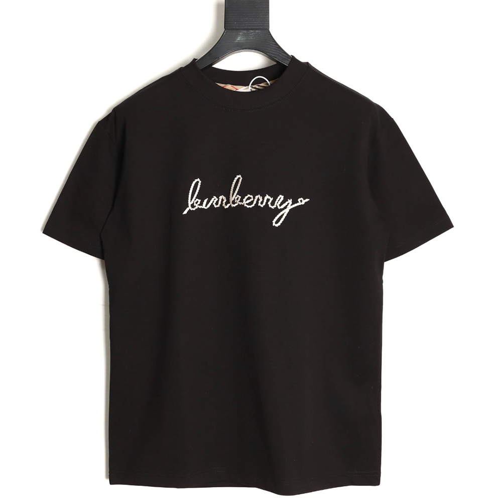 B**rry warhorse embroidered round neck short sleeve t-shirt tsk1