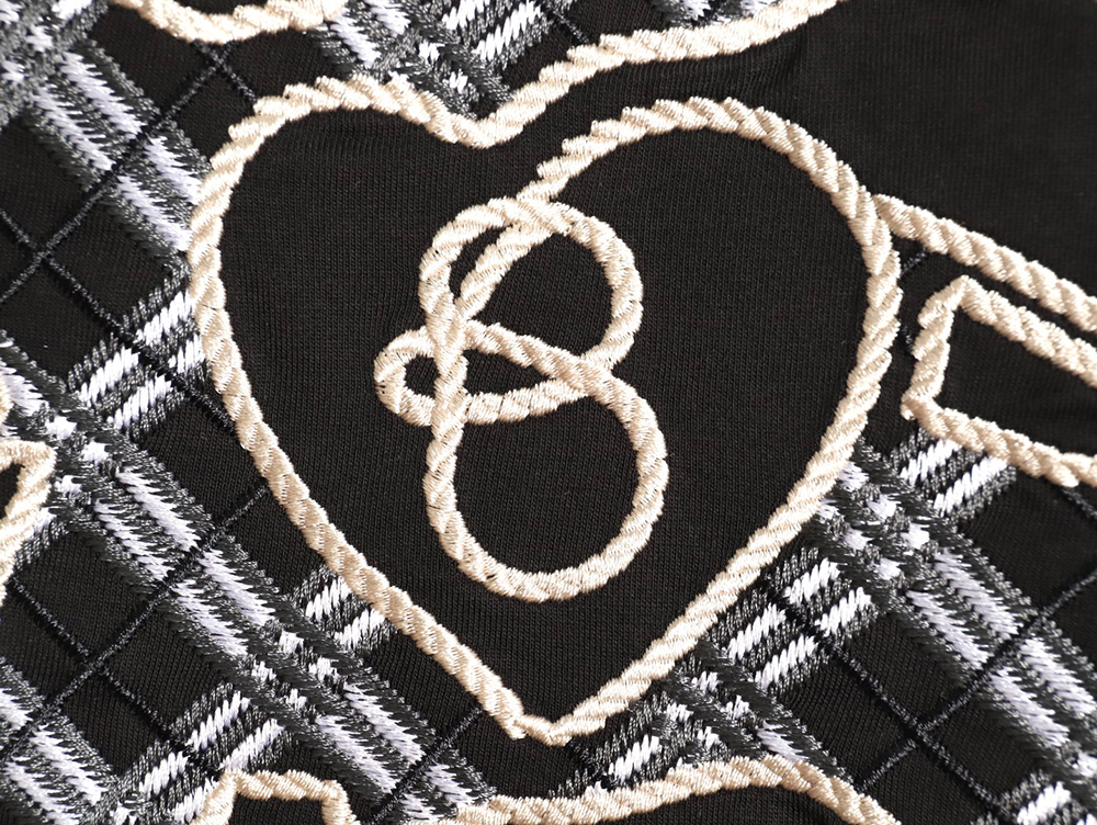 B**rry warhorse embroidered round neck short sleeve t-shirt tsk1