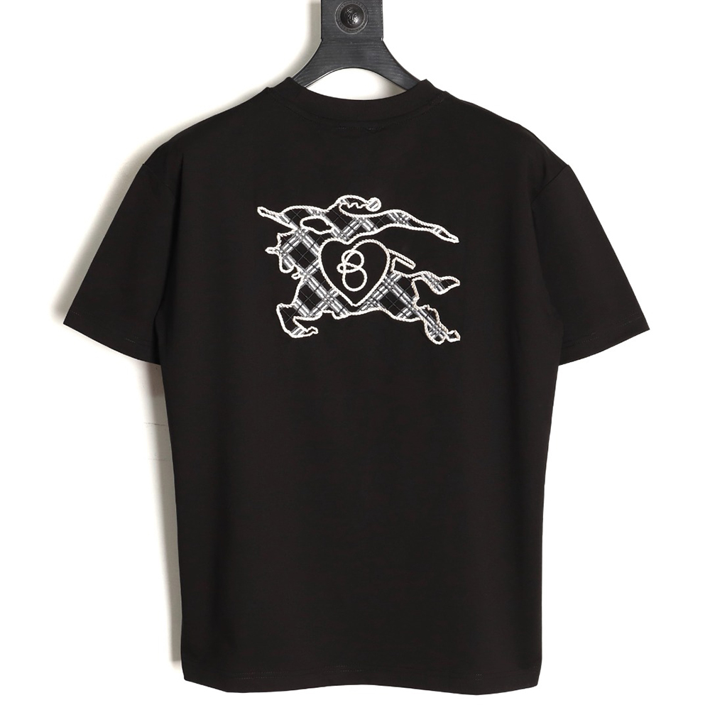 B**rry warhorse embroidered round neck short sleeve t-shirt tsk1