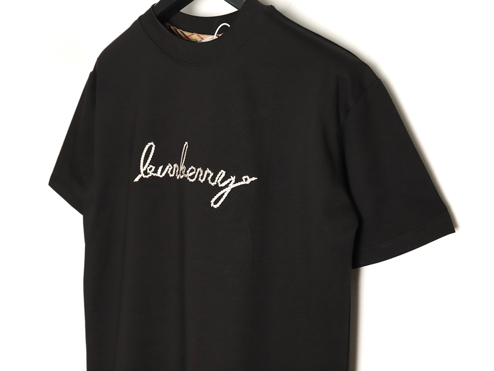 B**rry warhorse embroidered round neck short sleeve t-shirt tsk1