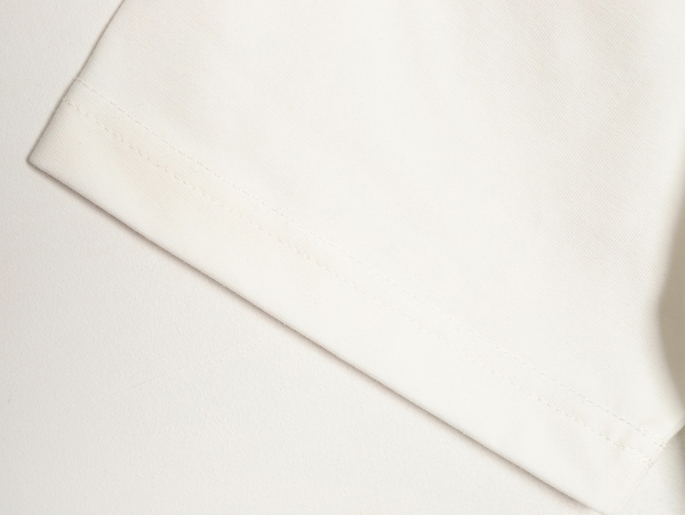 B**rry heart letter embroidered round neck short sleeve t-shirt