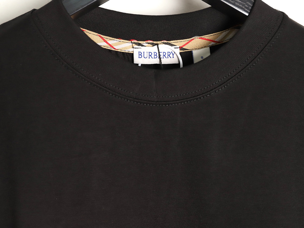 B**rry heart letter embroidered round neck short sleeve t-shirt tsk2