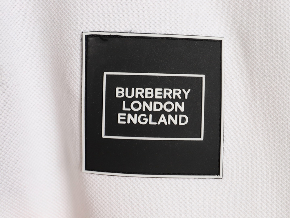 B**rry leather logo short-sleeved polo shirt