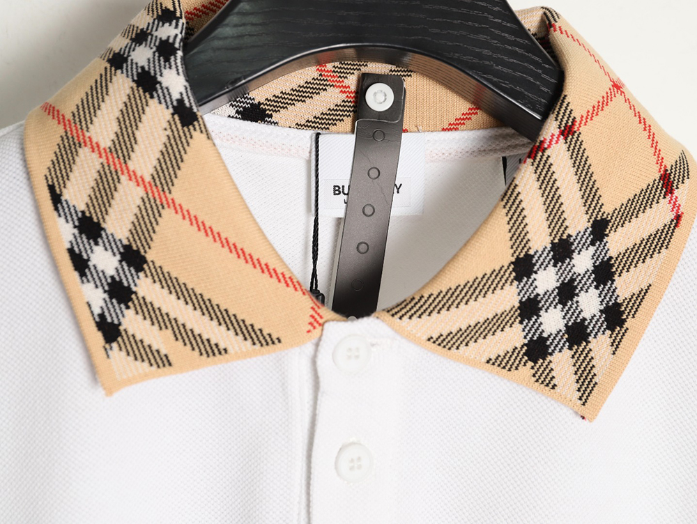 B**rry leather logo short-sleeved polo shirt