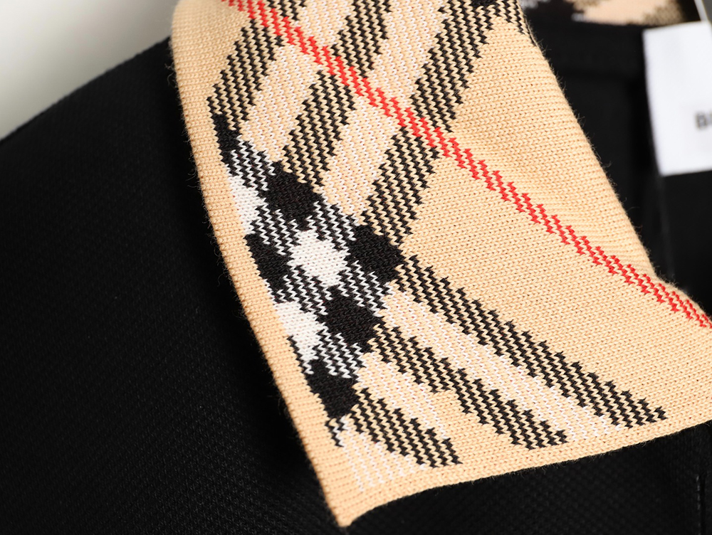 B**rry leather logo short-sleeved polo shirt tsk1