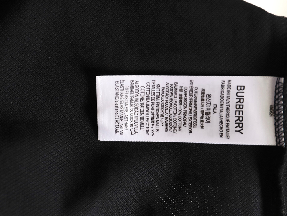 B**rry leather logo short-sleeved polo shirt tsk1