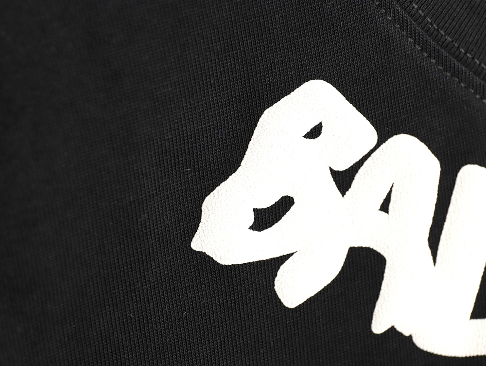 Ba*len*cia*ga collar lettering short-sleeved t-shirt tsk1