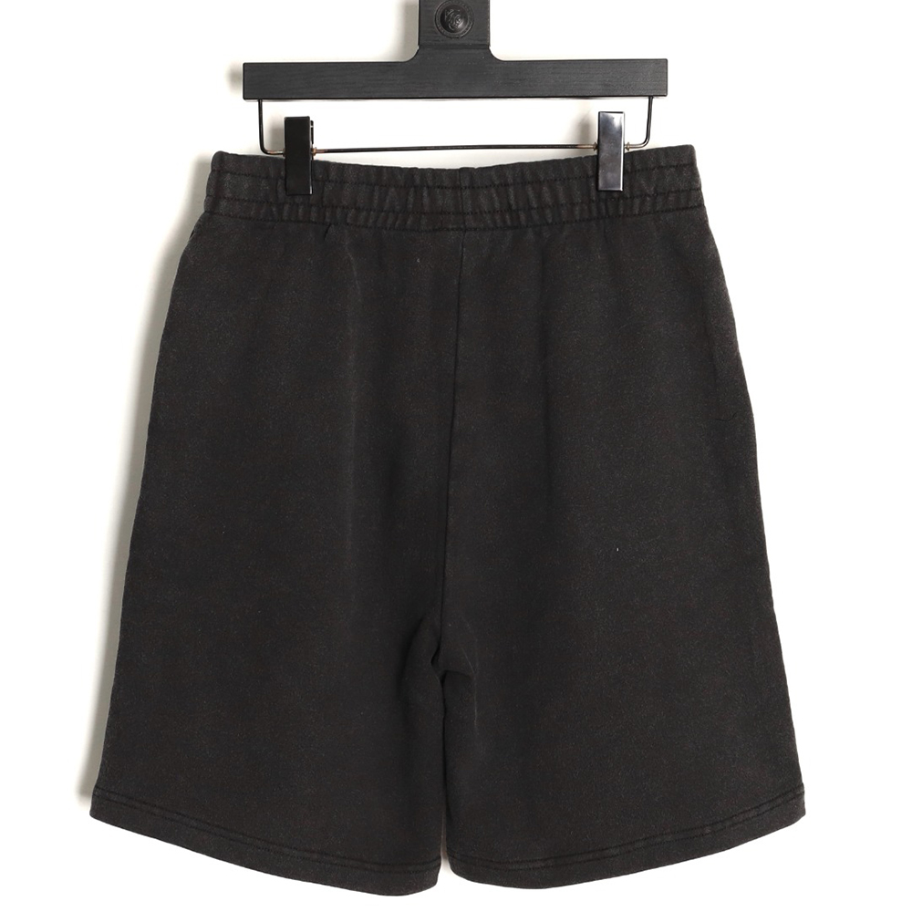 Ba*len*cia*ga & puma joint washed distressed shorts