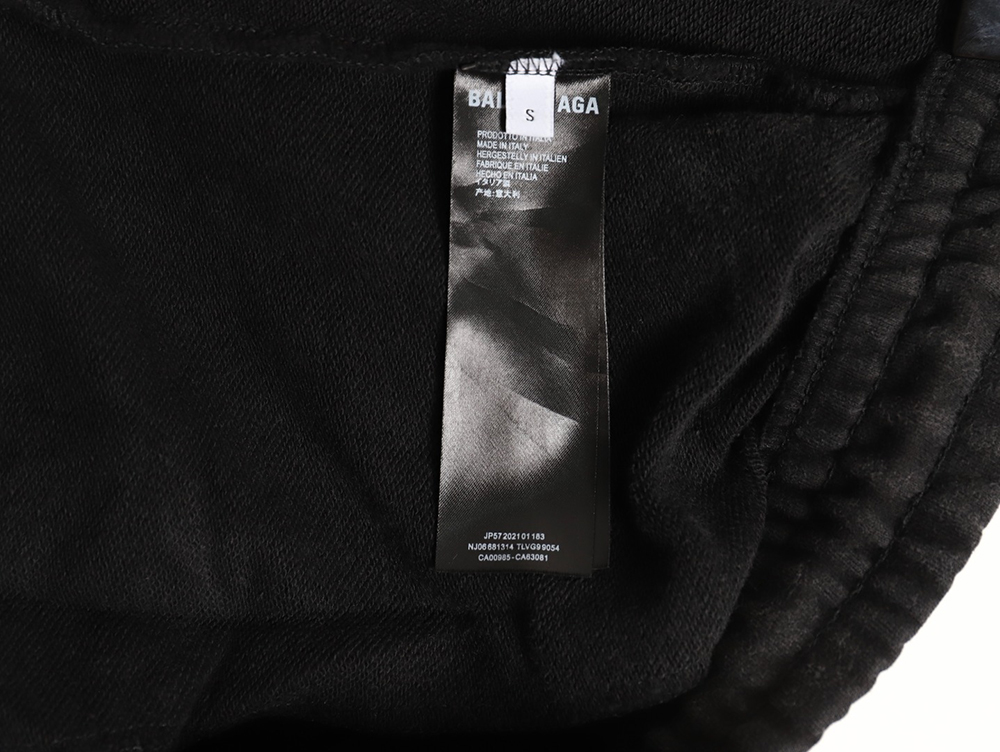 Ba*len*cia*ga & puma joint washed distressed shorts