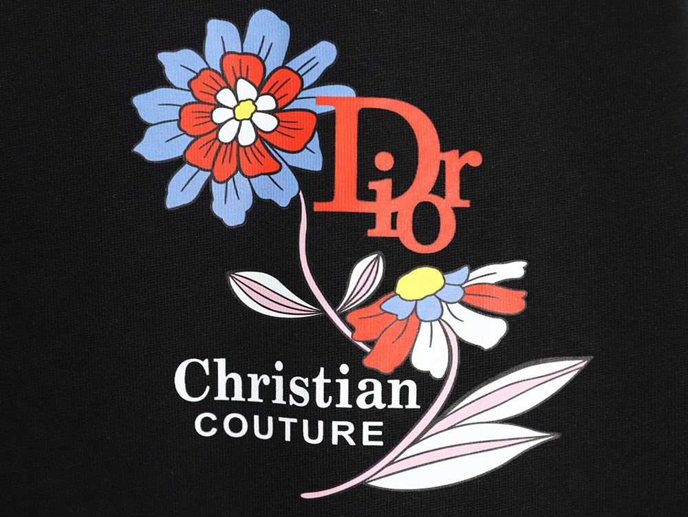 D*or floral short-sleeved t-shirt tsk1