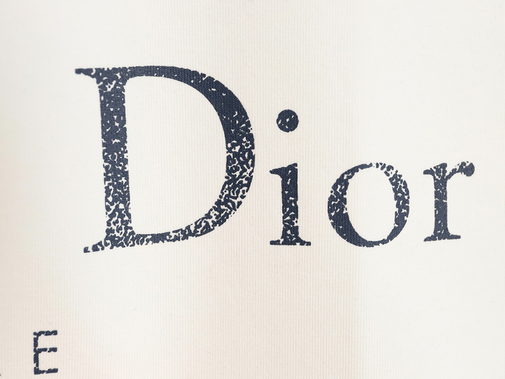 D*or gradient letter round neck short sleeve t-shirt