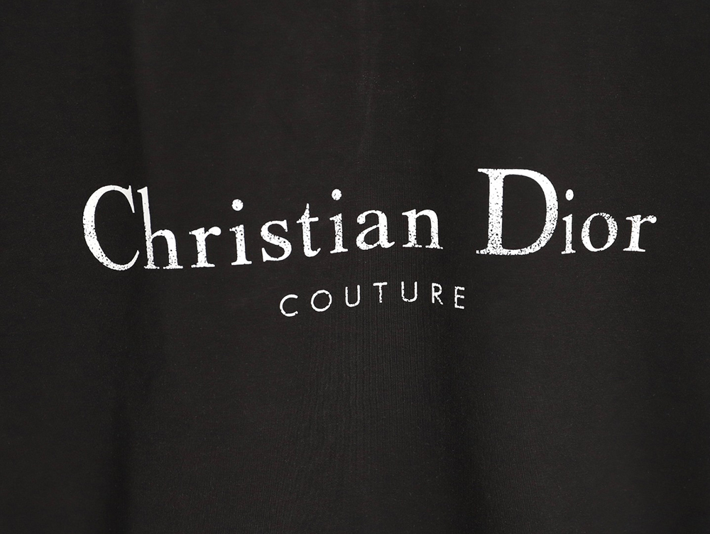 D*or gradient letter round neck short sleeve t-shirt tsk1