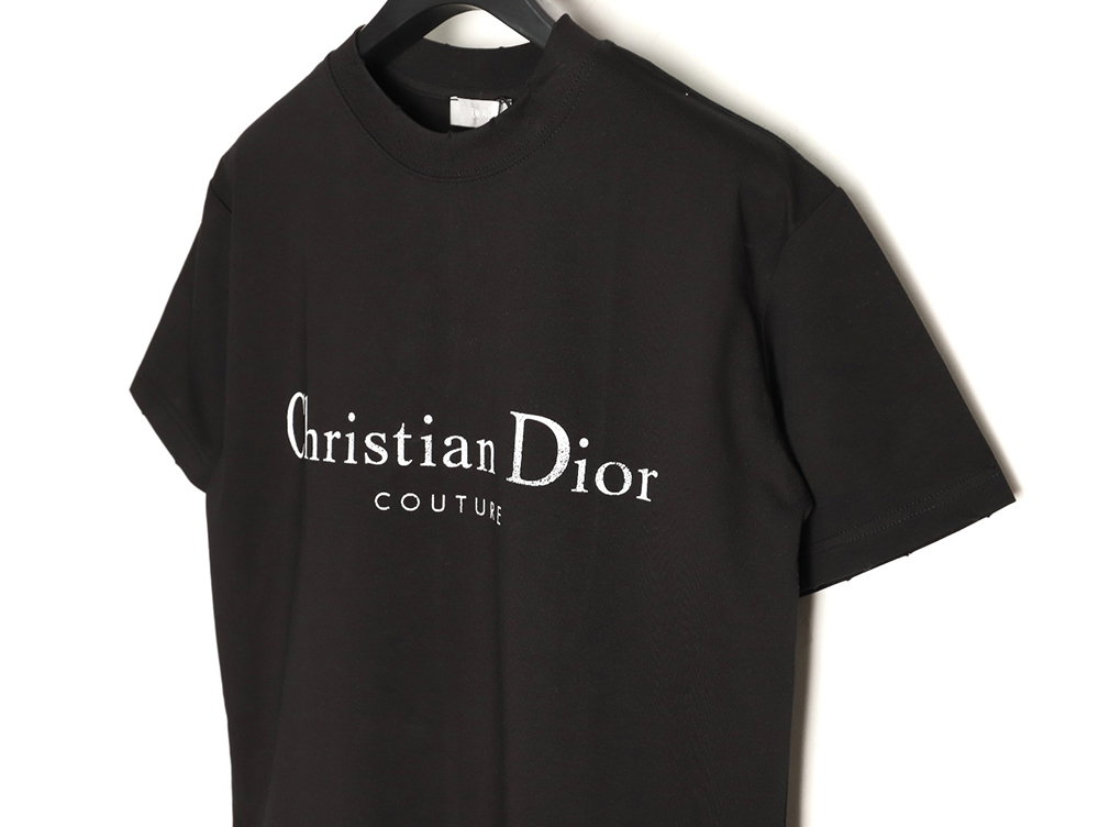 D*or gradient letter round neck short sleeve t-shirt tsk1