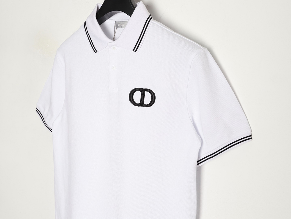 D*or embroidered logo short-sleeved polo shirt